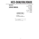 Sony HCD-D690, HCD-XB6, HCD-XB600 Service Manual