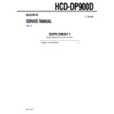 hcd-dp900d service manual