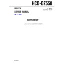 hcd-dz550 service manual