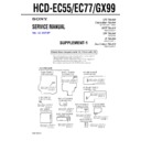 Sony HCD-EC55, HCD-EC77, HCD-GX99 Service Manual
