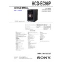 Sony HCD-EC98P, MHC-EC98P, MHC-EC98PI Service Manual
