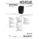 hcd-ecl6d service manual