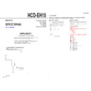 hcd-eh15 service manual