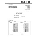 Sony HCD-EX1 Service Manual