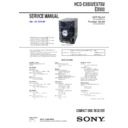 Sony HCD-EX600, HCD-EX700, HCD-EX900, MHC-EX600, MHC-EX700, MHC-EX900 Service Manual