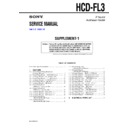 Sony HCD-FL3 Service Manual