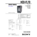 Sony HCD-FL7D Service Manual
