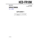 Sony HCD-FR10W Service Manual
