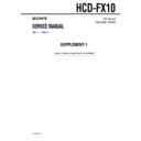 Sony HCD-FX10 Service Manual