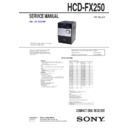 hcd-fx250 service manual