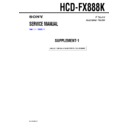 Sony HCD-FX888K Service Manual