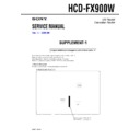 Sony HCD-FX900W (serv.man2) Service Manual