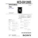 Sony HCD-GN1200D, MHC-GN1200D Service Manual