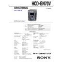 Sony HCD-GN70V, MHC-GN70V Service Manual