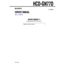 Sony HCD-GN77D Service Manual