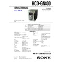 Sony HCD-GN800, MHC-GN800 Service Manual