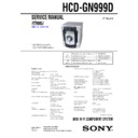 Sony HCD-GN999D, MHC-GN999D, MHC-GN999DS Service Manual