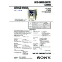 Sony HCD-GNX60, HCD-GNX70, HCD-GX9900, MHC-GNX60, MHC-GNX70, MHC-GX9900 Service Manual