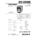 hcd-gnx600, mhc-gnx600 service manual