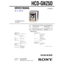 Sony HCD-GNZ5D, MHC-GNZ5D Service Manual