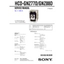 Sony HCD-GNZ77D, HCD-GNZ88D, MHC-GNZ77D, MHC-GNZ88D Service Manual