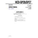 Sony HCD-GPZ6, HCD-GPZ7 (serv.man2) Service Manual