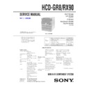 hcd-gr8, hcd-rx90, mhc-gr8, mhc-rx90 service manual