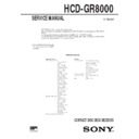 hcd-gr8000, mhc-gr8000 service manual