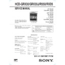 Sony HCD-GRX30, HCD-R440, HCD-R550, HCD-RXD5, MHC-GRX30, MHC-GRX30J, MHC-R550, MHC-RXD5 Service Manual