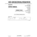 Sony HCD-GRX30, HCD-R550, HCD-RXD5 Service Manual