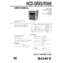 hcd-grx5, hcd-rx66, mhc-grx5, mhc-rx66 service manual