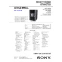 Sony HCD-GT111, HCD-GT222, HCD-GT444, HCD-GT555, MHC-GT111, MHC-GT111BP, MHC-GT222, MHC-GT444, MHC-GT555 Service Manual