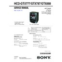 Sony HCD-GTX777, HCD-GTX888, MHC-GTX777, MHC-GTX888 Service Manual