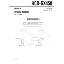 Sony HCD-GX450 (serv.man2) Service Manual