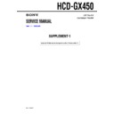 hcd-gx450 service manual