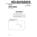 Sony HCD-GX470, HCD-GX570 Service Manual