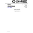 Sony HCD-GX90D, HCD-RV800D Service Manual