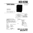 Sony HCD-H1200 Service Manual