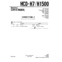 Sony HCD-H1500, HCD-H7 (serv.man3) Service Manual