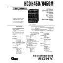 Sony HCD-H450, HCD-H490, HCD-H490M Service Manual