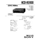 Sony HCD-H5900, MHC-5900, MHC-E90X Service Manual