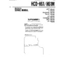 Sony HCD-H61, HCD-H61M Service Manual
