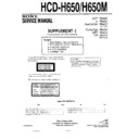 hcd-h650 service manual