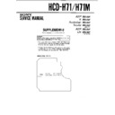 Sony HCD-H71, HCD-H71M (serv.man2) Service Manual