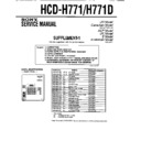 hcd-h771, hcd-h771d service manual