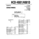 Sony HCD-H881, HCD-H881D Service Manual