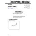 hcd-hpr90, hcd-hpr99xm service manual