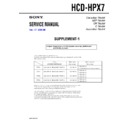hcd-hpx7 service manual