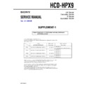 hcd-hpx9 service manual