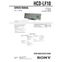 hcd-lf10 service manual